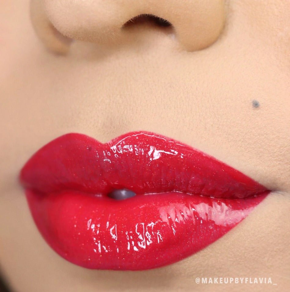 Glamour Us_Moira_Makeup_Luminizer Lip Gloss_Red Hot_LLG012 Latina makeup, beauty and skincare supply store Mexican makeup products
