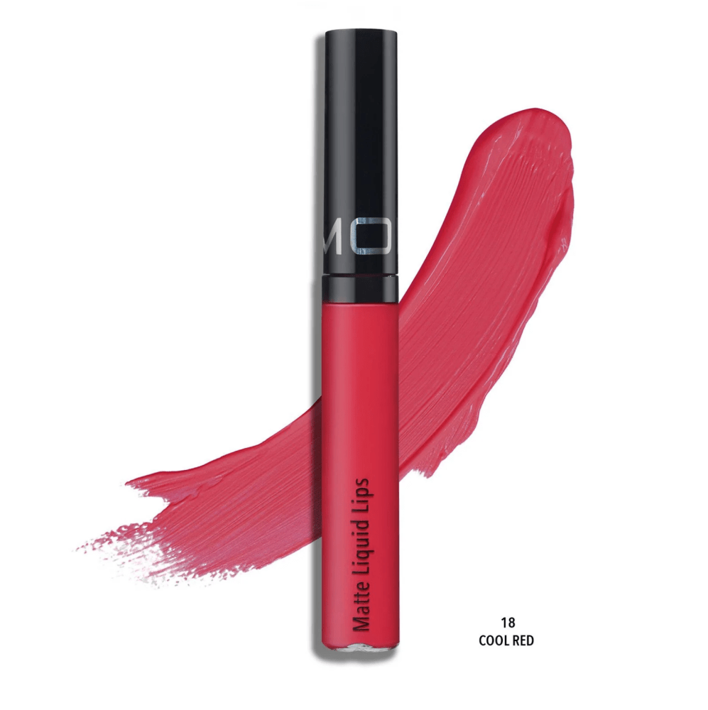 Glamour Us_Moira_Makeup_Matte Liquid Lipstick_Cool Red_MLL018 The best affordable Latina and Mexican makeup, beauty and cosmetics supply store in Chula Vista, San Diego