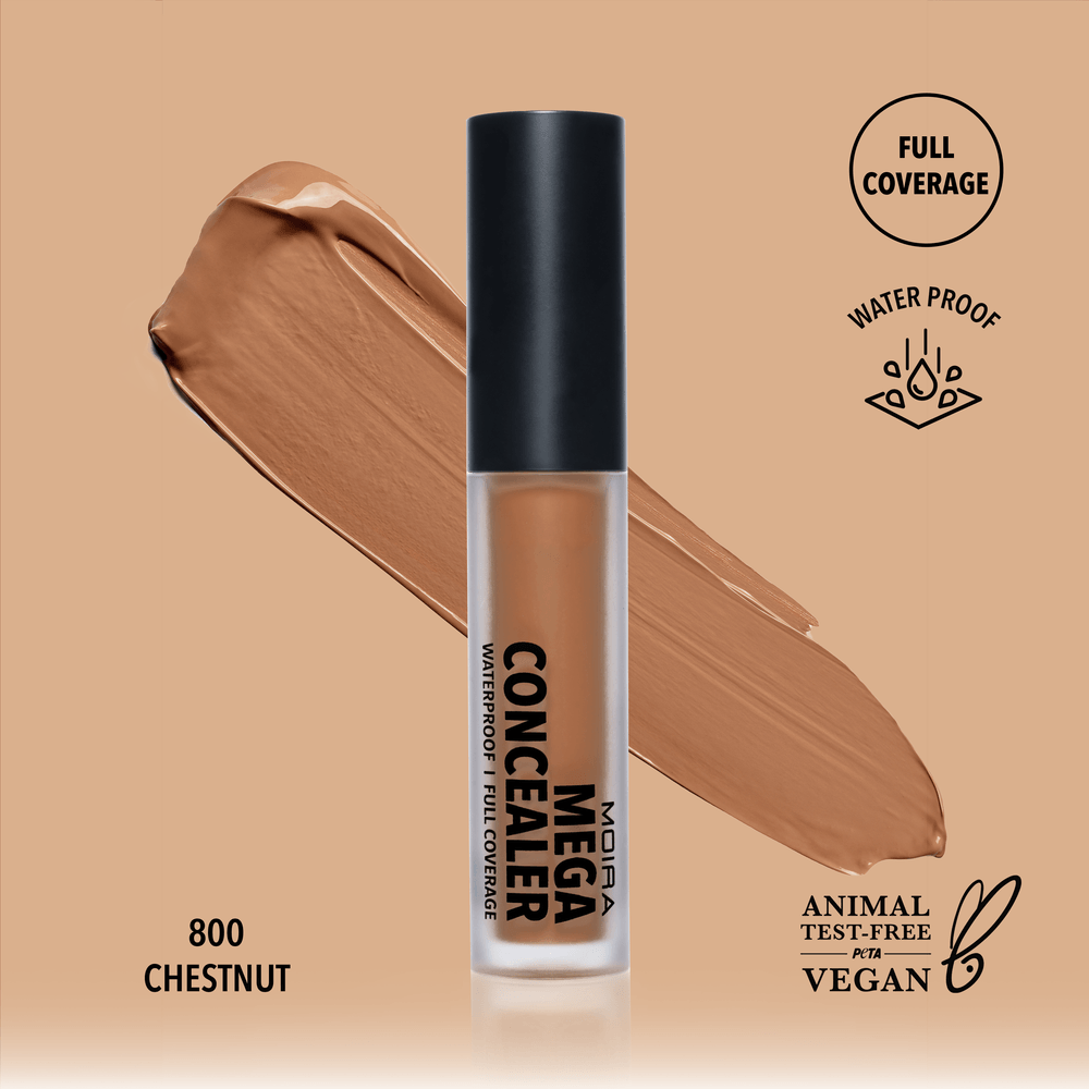 Glamour Us_Moira_Makeup_Mega Waterproof Concealer_Chestnut_MWC800 The best affordable Latina and Mexican makeup, beauty and cosmetics supply store in Chula Vista, San Diego