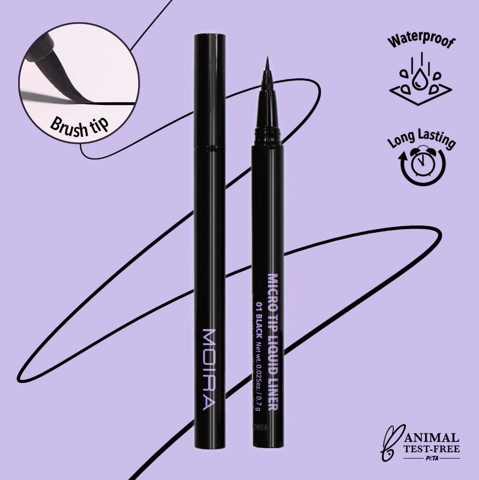 Glamour Us_Moira_Makeup_Micro Tip Liquid Eyeliner__MTL001 The best affordable Latina and Mexican makeup, beauty and cosmetics supply store in Chula Vista, San Diego