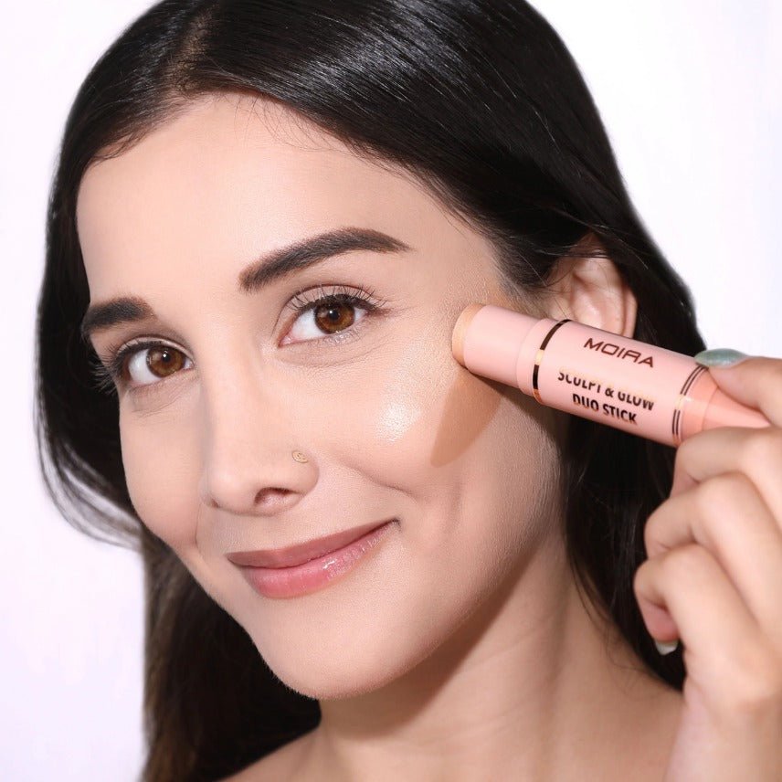 Glamour Us_Moira_Makeup_Sculpt & Glow Duo Stick_Fun Day Out_SGDS100 The best affordable Latina and Mexican makeup, beauty and cosmetics supply store in Chula Vista, San Diego