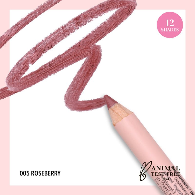 Glamour Us_Moira_Makeup_Signature Lip Liner Pencil_Roseberry_SGP005 The best affordable Latina and Mexican makeup, beauty and cosmetics supply store in Chula Vista, San Diego