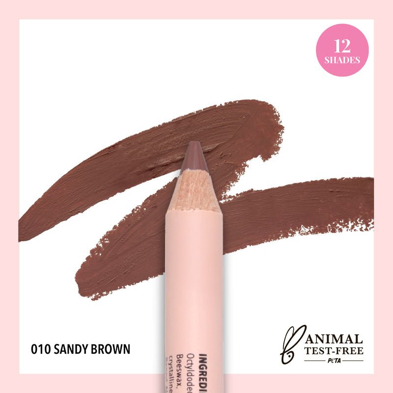 Glamour Us_Moira_Makeup_Signature Lip Liner Pencil_Sandy Brown_SGP0010 The best affordable Latina and Mexican makeup, beauty and cosmetics supply store in Chula Vista, San Diego