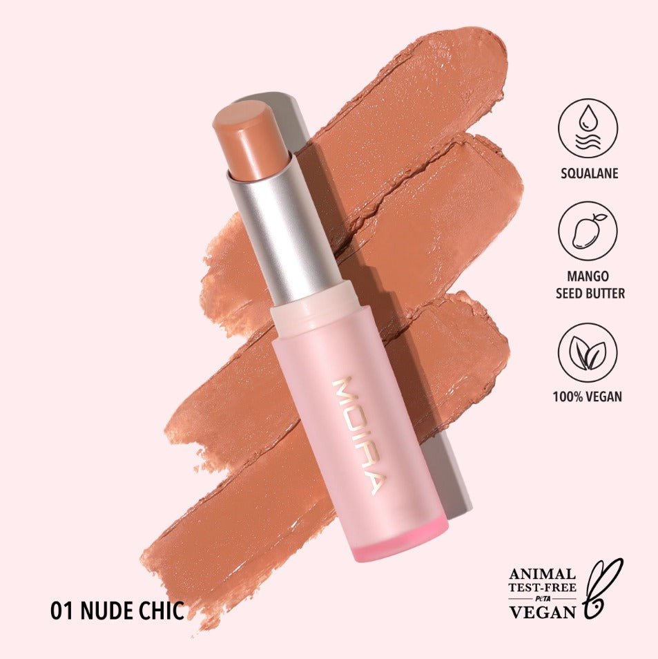 Glamour Us_Moira_Makeup_Signature Lipstick_Nude Chic_SLS001 The best affordable Latina and Mexican makeup, beauty and cosmetics supply store in Chula Vista, San Diego
