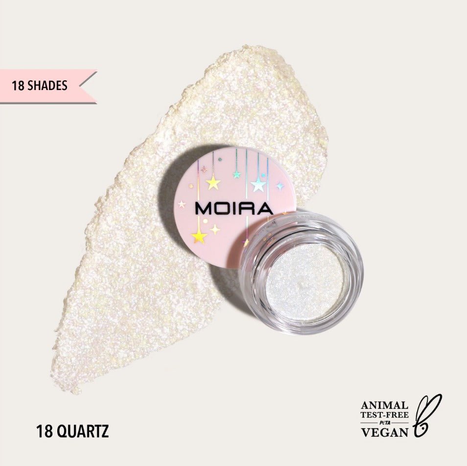 Glamour Us_Moira_Makeup_Starshow Shadow Pot_Quartz_SSD018 Latina makeup, beauty and skincare supply store Mexican makeup products