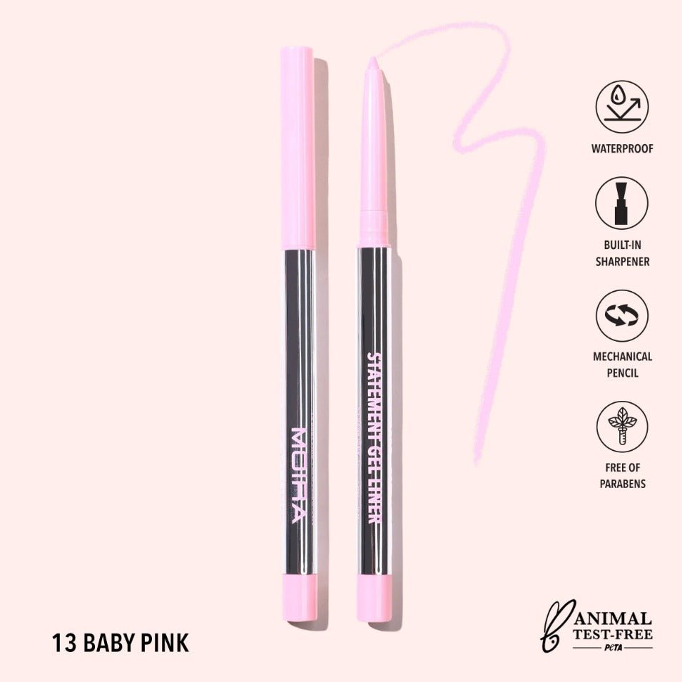 Glamour Us_Moira_Makeup_Statement Gel Eyeliner_Baby Pink_STL013 The best affordable Latina and Mexican makeup, beauty and cosmetics supply store in Chula Vista, San Diego