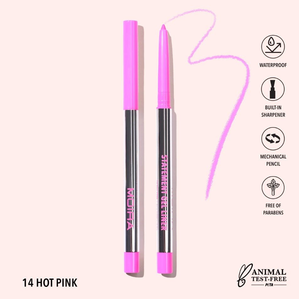 Glamour Us_Moira_Makeup_Statement Gel Eyeliner_Hot Pink_STL014 The best affordable Latina and Mexican makeup, beauty and cosmetics supply store in Chula Vista, San Diego