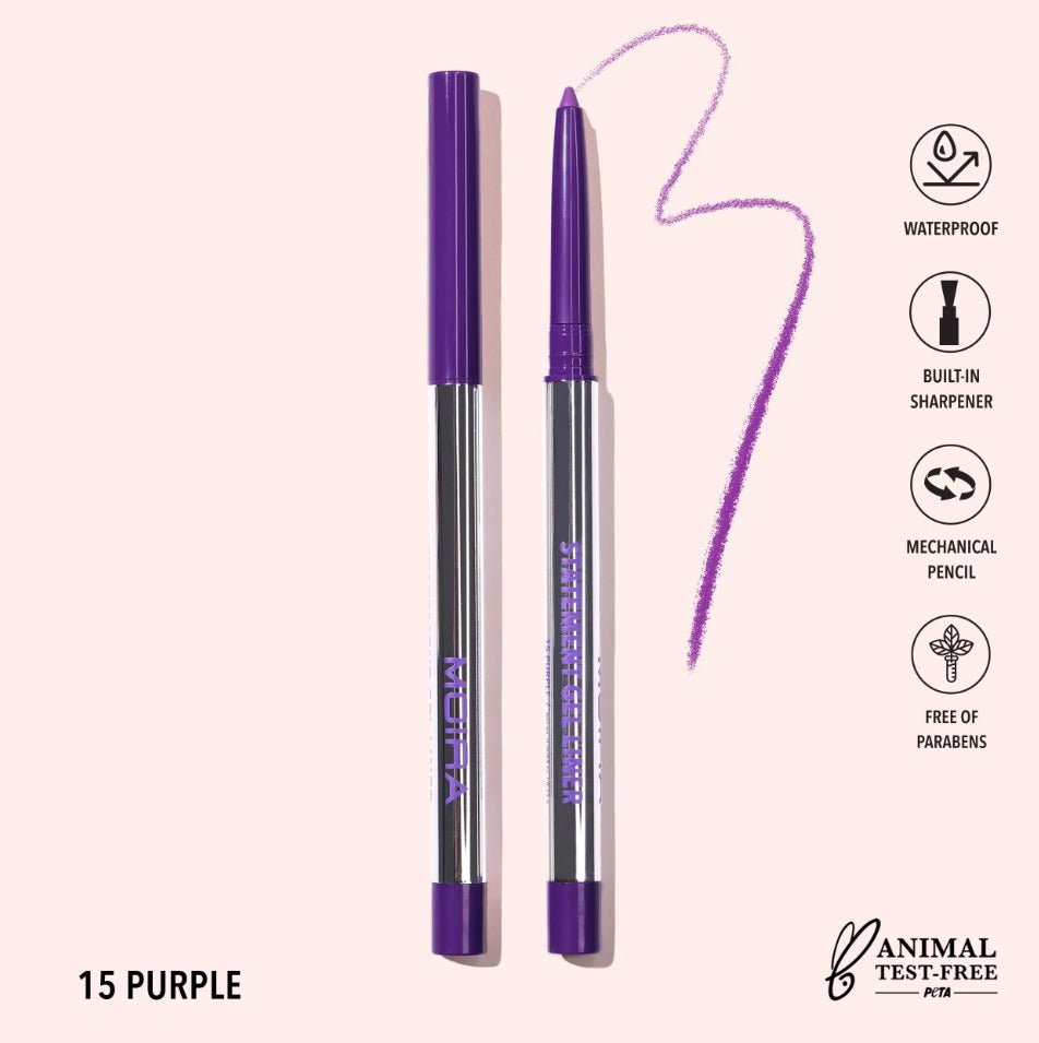 Glamour Us_Moira_Makeup_Statement Gel Eyeliner_Purple_STL015 The best affordable Latina and Mexican makeup, beauty and cosmetics supply store in Chula Vista, San Diego