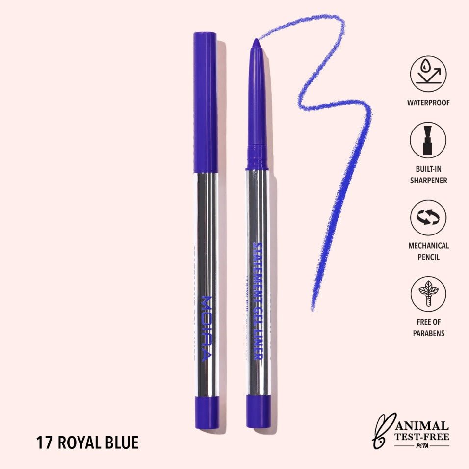 Glamour Us_Moira_Makeup_Statement Gel Eyeliner_Royal Blue_STL017 The best affordable Latina and Mexican makeup, beauty and cosmetics supply store in Chula Vista, San Diego