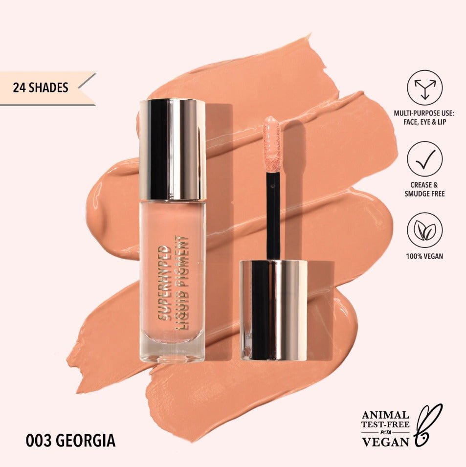 Glamour Us_Moira_Makeup_Superhyped Liquid Pigment_Georgia_SLP003 The best affordable Latina and Mexican makeup, beauty and cosmetics supply store in Chula Vista, San Diego