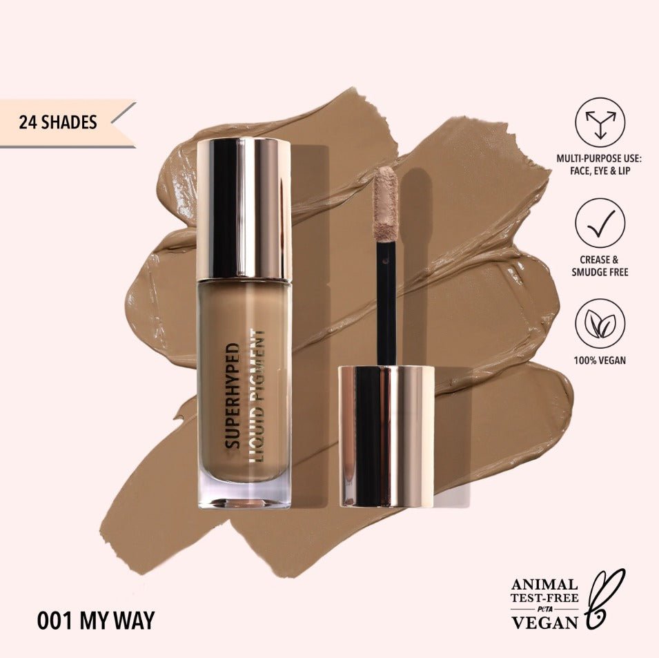 Glamour Us_Moira_Makeup_Superhyped Liquid Pigment_My Way_SLP001 Latina makeup, beauty and skincare supply store Mexican makeup products