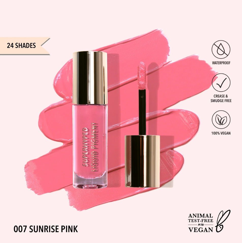 Glamour Us_Moira_Makeup_Superhyped Liquid Pigment_Sunrise Pink_SLP007 The best affordable Latina and Mexican makeup, beauty and cosmetics supply store in Chula Vista, San Diego