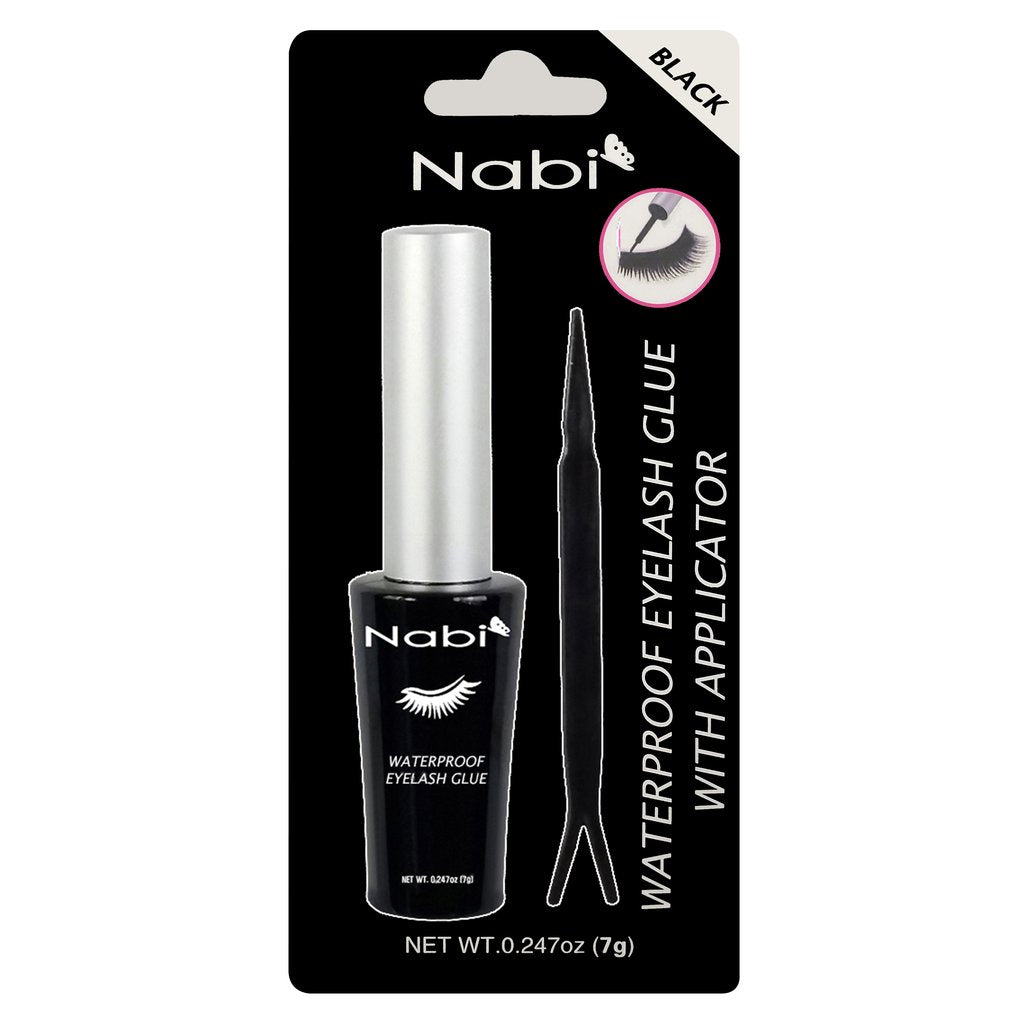 Glamour Us_Nabi_Lashes_Black - Waterproof Eyelash Glue Liner with Applicator 7g.__GD - 24 - BLACK The best affordable Latina and Mexican makeup, beauty and cosmetics supply store in Chula Vista, San Diego
