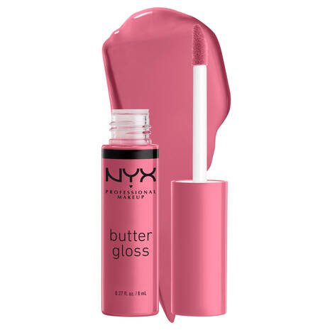 Glamour Us_NYX_Makeup_Butter Gloss_Angel Food Cake_BLG15 Latina makeup, beauty and skincare supply store Mexican makeup products
