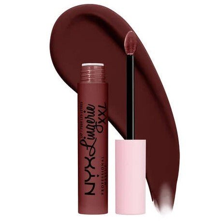 Glamour Us_NYX_Makeup_Lip Lingerie XXL Matte Liquid Lipstick_Deep Mesh_LXXL09 The best affordable Latina and Mexican makeup, beauty and cosmetics supply store in Chula Vista, San Diego