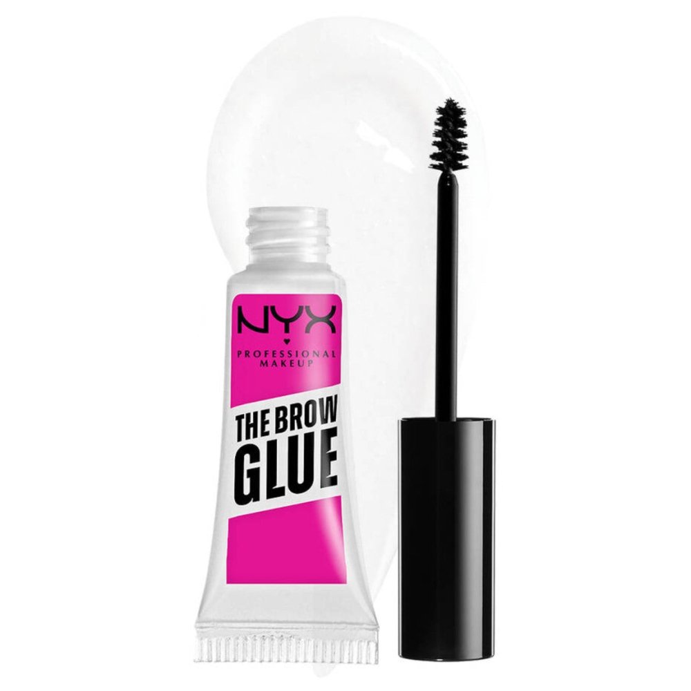 Glamour Us_NYX_Makeup_The Brow Glue Instant Eyebrow Styler Gel_Clear_TBG01 The best affordable Latina and Mexican makeup, beauty and cosmetics supply store in Chula Vista, San Diego