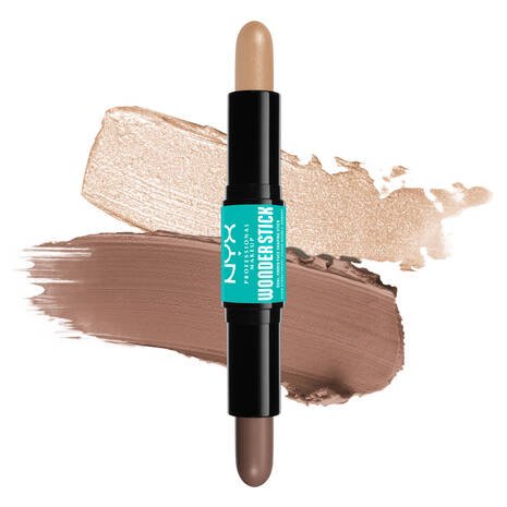 Glamour Us_NYX_Makeup_Wonder Stick Contour & Highlighter Stick_Fair_WSR01 The best affordable Latina and Mexican makeup, beauty and cosmetics supply store in Chula Vista, San Diego
