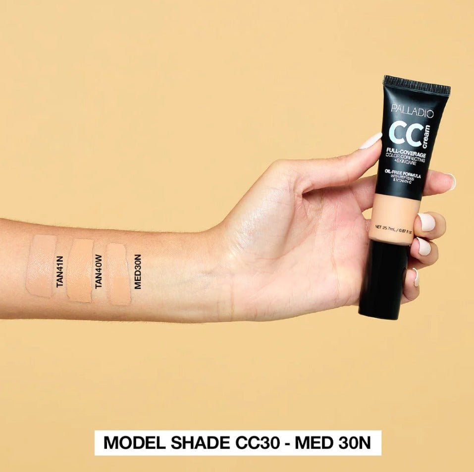 Glamour Us_Palladio_Makeup_CC Cream Full - Coverage Color Correcting + Skincare_Fair 10C - Cool_CC10 The best affordable Latina and Mexican makeup, beauty and cosmetics supply store in Chula Vista, San Diego