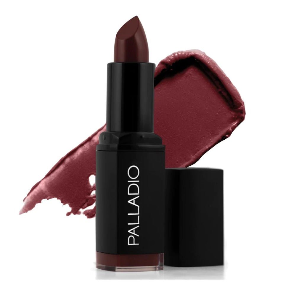 Glamour Us_Palladio_Makeup_Dreamy Matte Lipstick_Plum Majesty_HLM06 The best affordable Latina and Mexican makeup, beauty and cosmetics supply store in Chula Vista, San Diego