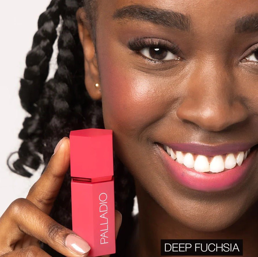 Glamour Us_Palladio_Makeup_Liquid Blush | 2 - In - 1 Cheek & Lip Cream_Deep Fuchsia_LIB06 The best affordable Latina and Mexican makeup, beauty and cosmetics supply store in Chula Vista, San Diego