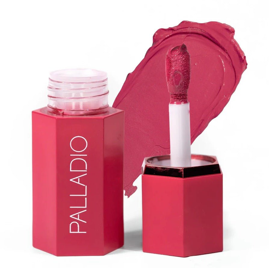 Glamour Us_Palladio_Makeup_Liquid Blush | 2 - In - 1 Cheek & Lip Cream_Deep Fuchsia_LIB06 The best affordable Latina and Mexican makeup, beauty and cosmetics supply store in Chula Vista, San Diego