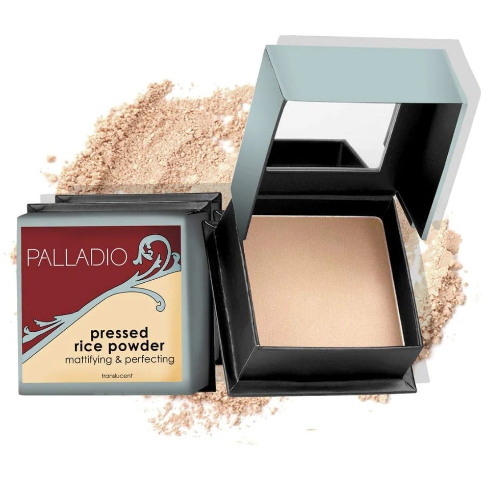 Glamour Us_Palladio_Makeup_Rice Pressed Face Powder_Translucent_RPP01 The best affordable Latina and Mexican makeup, beauty and cosmetics supply store in Chula Vista, San Diego