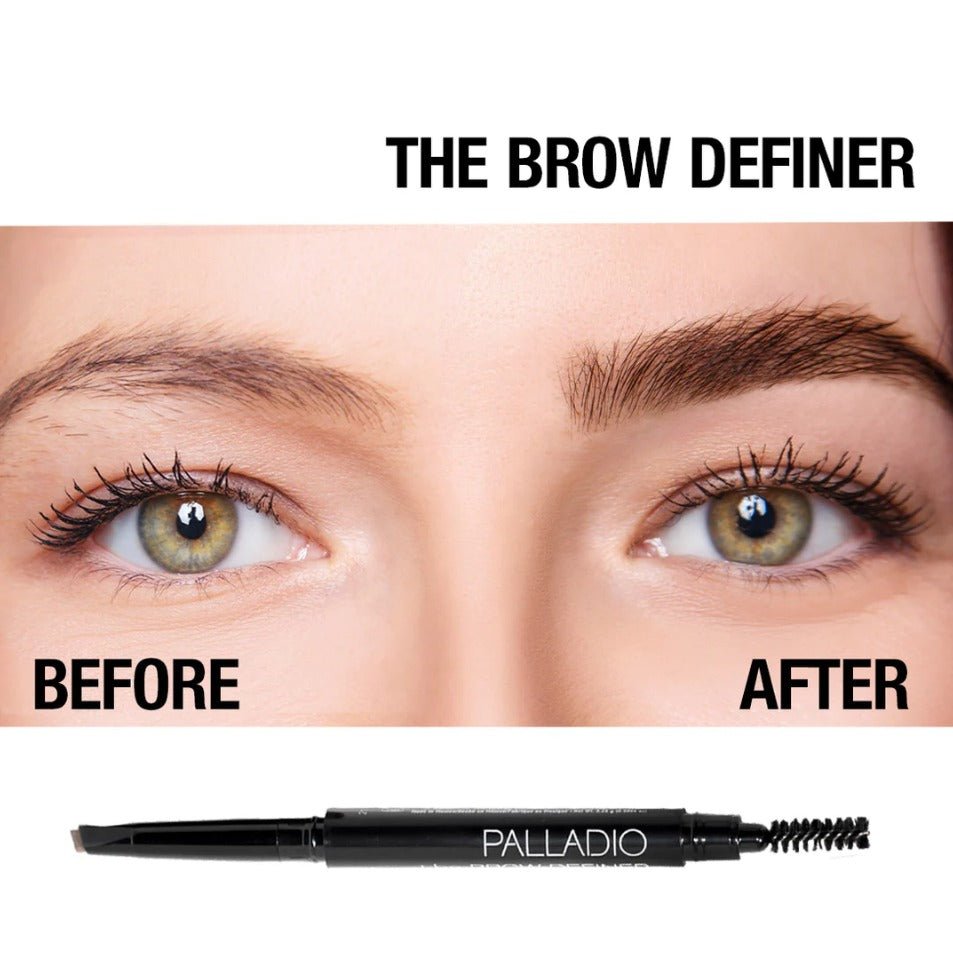 Glamour Us_Palladio_Makeup_The Brow Definer - Retractable Eyebrow Pencil_Taupe_PBD01 The best affordable Latina and Mexican makeup, beauty and cosmetics supply store in Chula Vista, San Diego