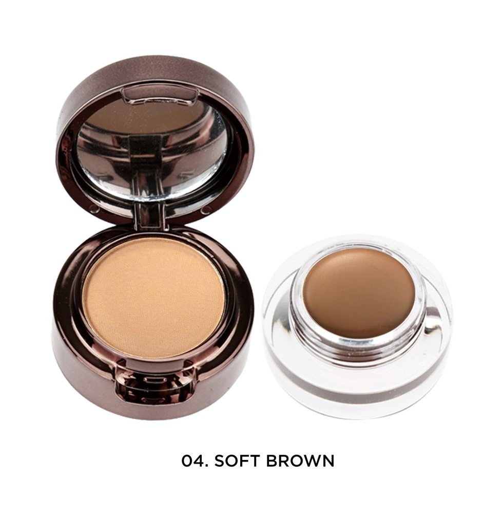 Glamour Us_Prolux_Makeup_Eyebrow Powder & Gel Kit_Soft Brown_K - 486 The best affordable Latina and Mexican makeup, beauty and cosmetics supply store in Chula Vista, San Diego