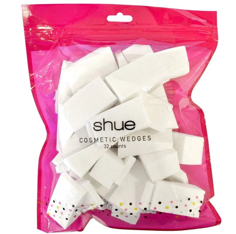 Glamour Us_SHUE_Tools & Brushes_Cosmetics Wedges 32 Counts__SH - 1025 The best affordable Latina and Mexican makeup, beauty and cosmetics supply store in Chula Vista, San Diego
