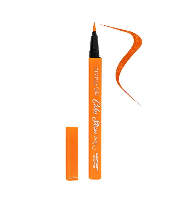 Glamour Us_Simply Bella_Makeup_Color Storm Waterproof Eyeliner_Orange_S031 - 03 The best affordable Latina and Mexican makeup, beauty and cosmetics supply store in Chula Vista, San Diego