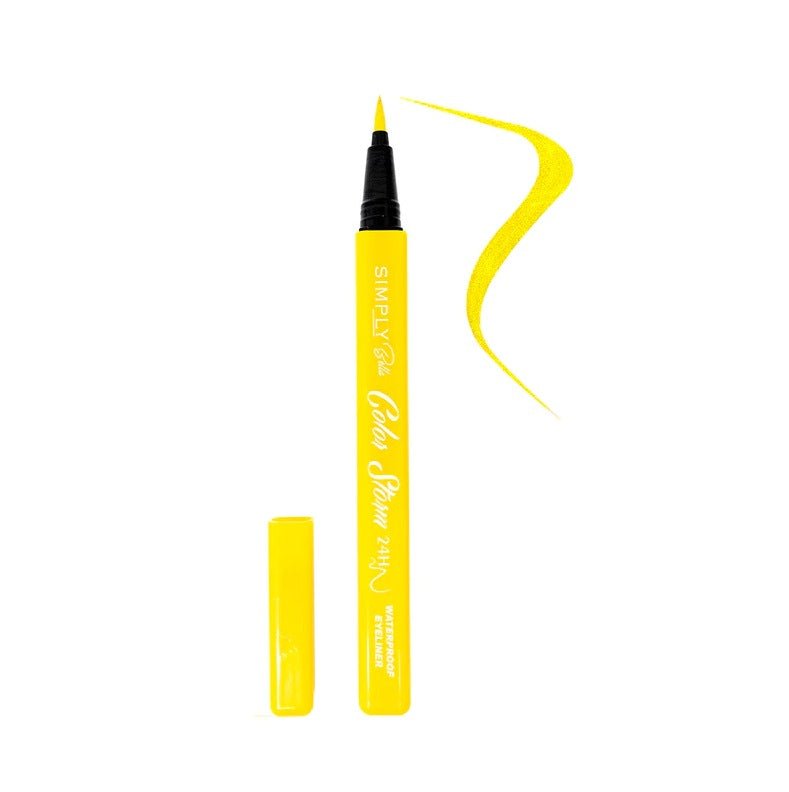 Glamour Us_Simply Bella_Makeup_Color Storm Waterproof Eyeliner_Yellow_S031 - 06 The best affordable Latina and Mexican makeup, beauty and cosmetics supply store in Chula Vista, San Diego