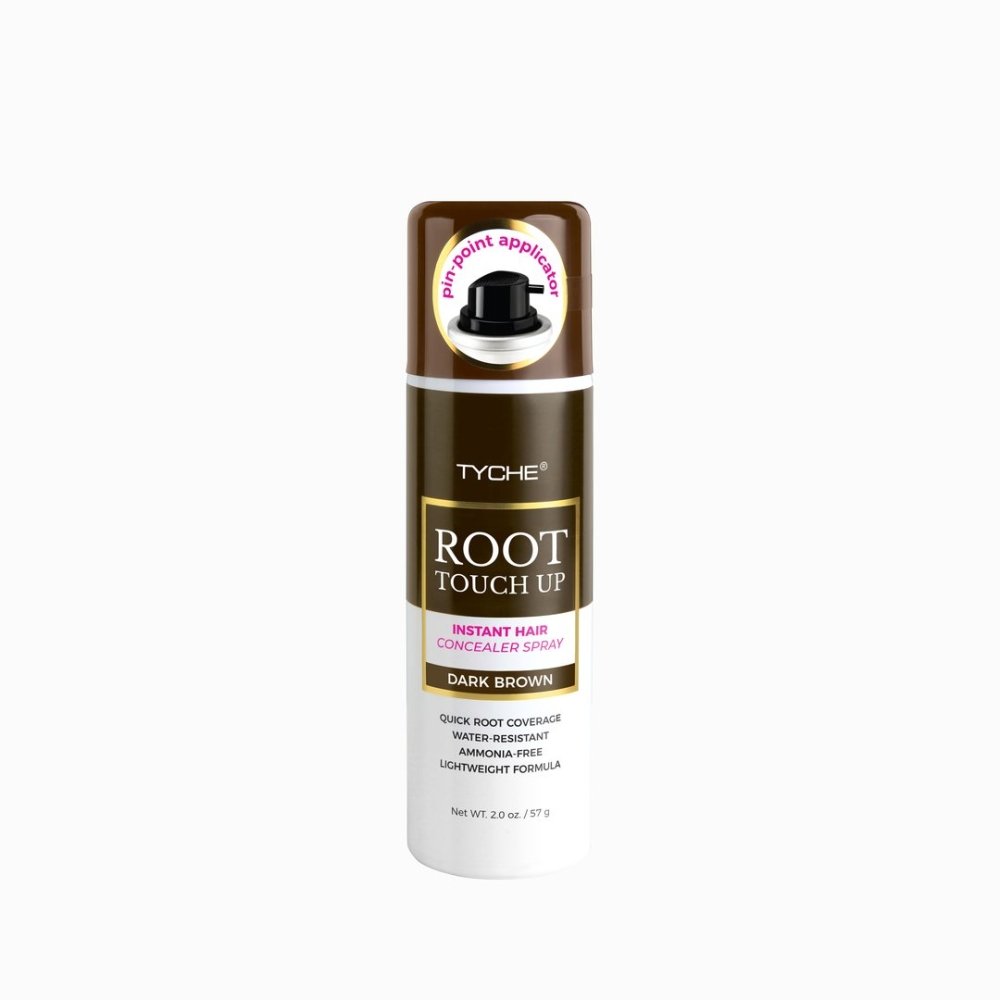 Glamour Us_Tyche_Hair_Root Touch Up Instant Hair Concealer Spray_Dark Brown_HLTU02 The best affordable Latina and Mexican makeup, beauty and cosmetics supply store in Chula Vista, San Diego