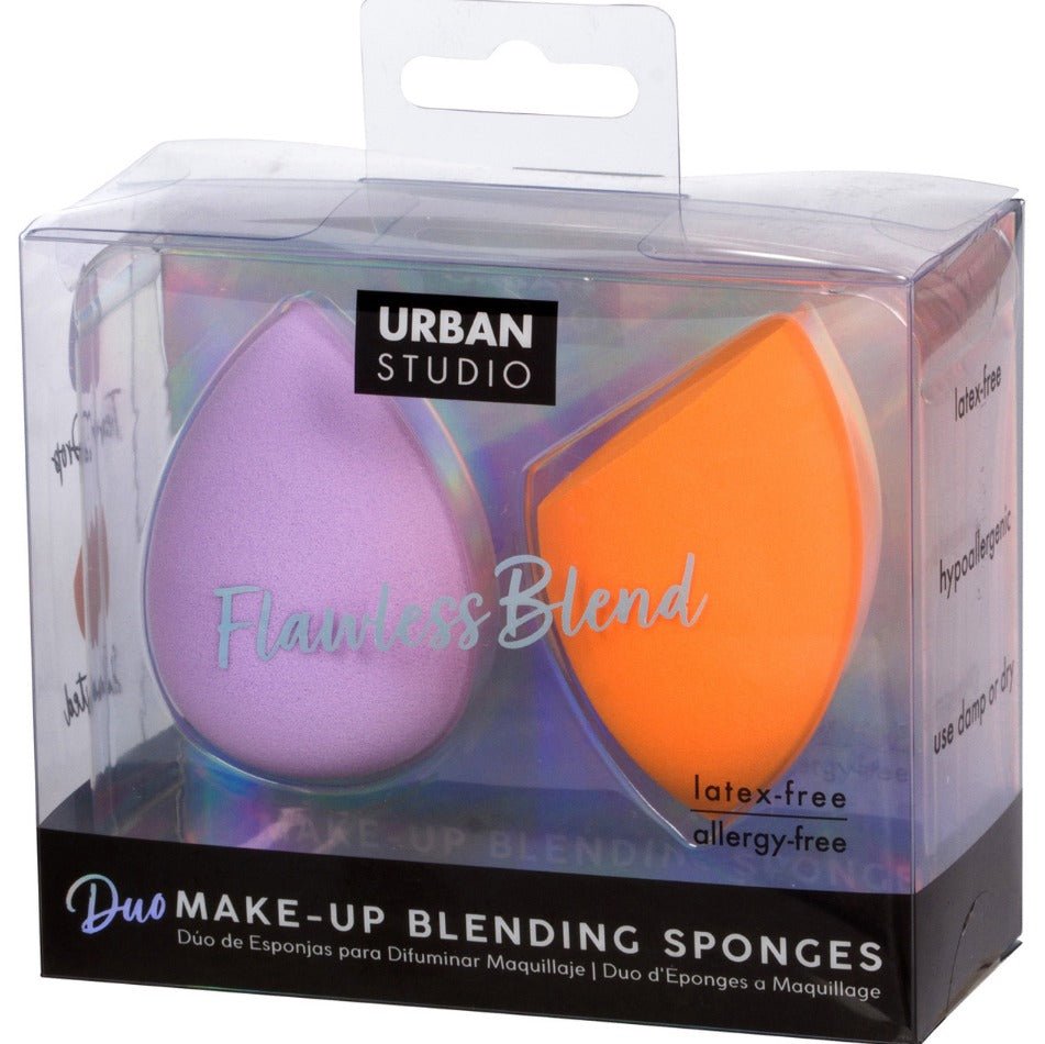 Urban Studio by CALA 76087 Flawless Blend Duo Makeup Blending Sponge Set