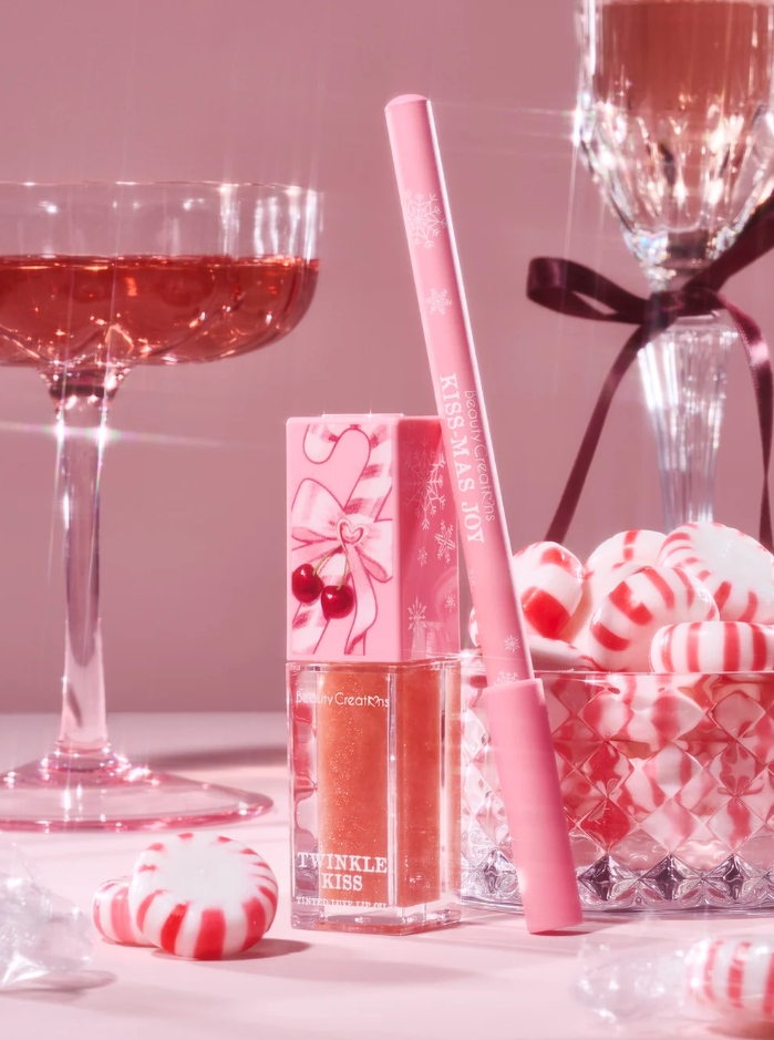 Merry Kiss-Mas! Tinted Luxe Lip Oil &amp; Wooden Lip Pencil Duo