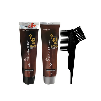 Tinte permanente para el cabello en polvo