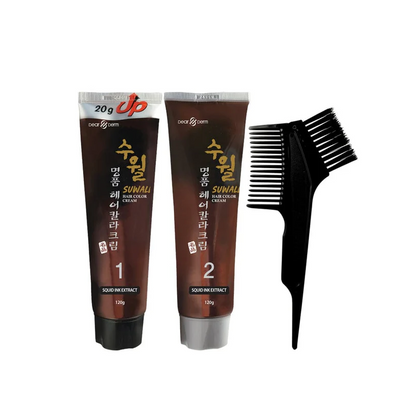 Tinte permanente para el cabello en polvo