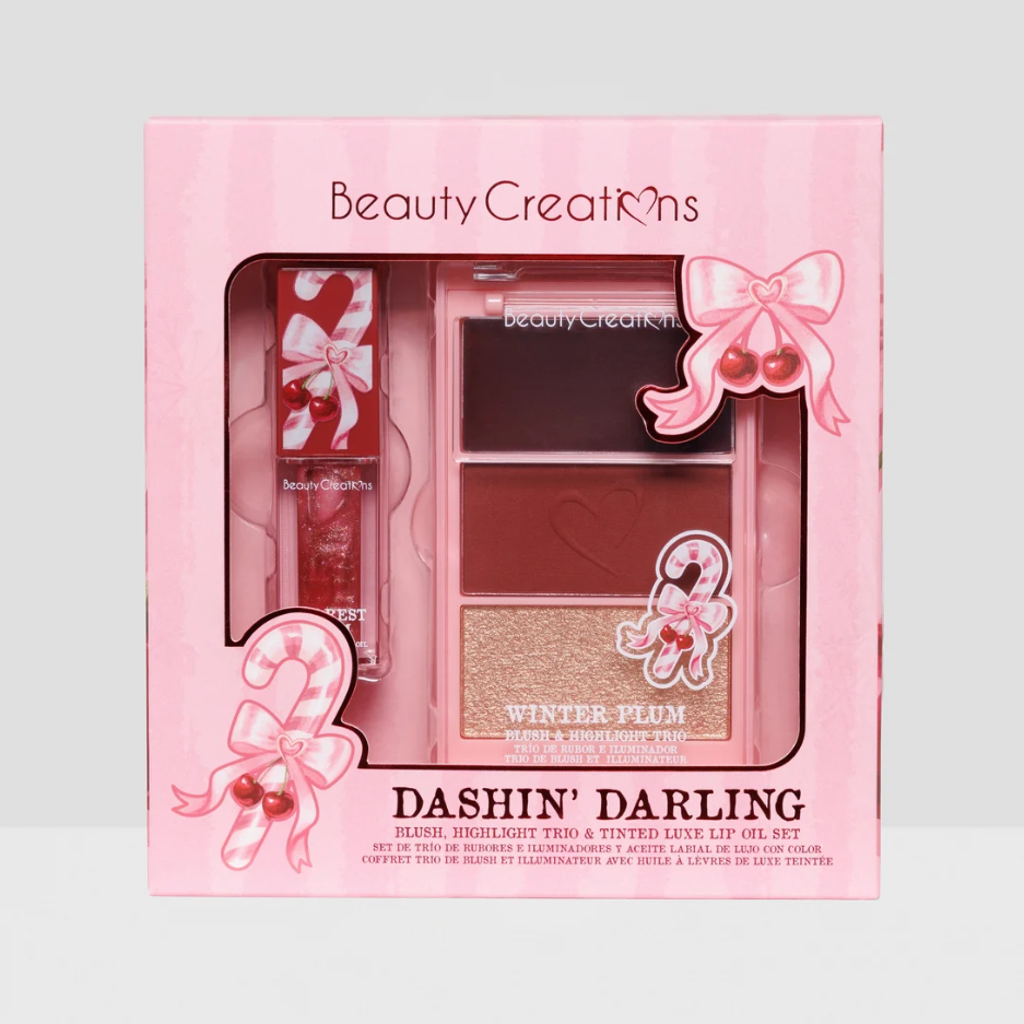 Dashin’ Darling Blush, Highlight Trio &amp; Tinted Luxe Lip Oil Set