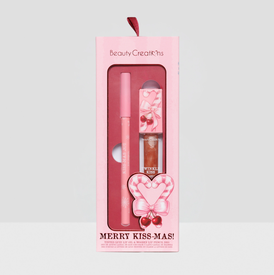 Merry Kiss-Mas! Tinted Luxe Lip Oil &amp; Wooden Lip Pencil Duo