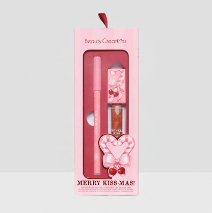 Merry Kiss-Mas! Tinted Luxe Lip Oil &amp; Wooden Lip Pencil Duo