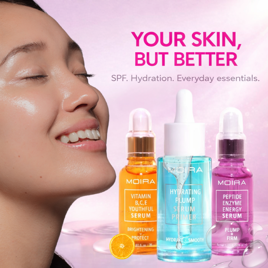 Affordable Latina skincare essentials featuring hydrating serums for glowing, natural makeup look