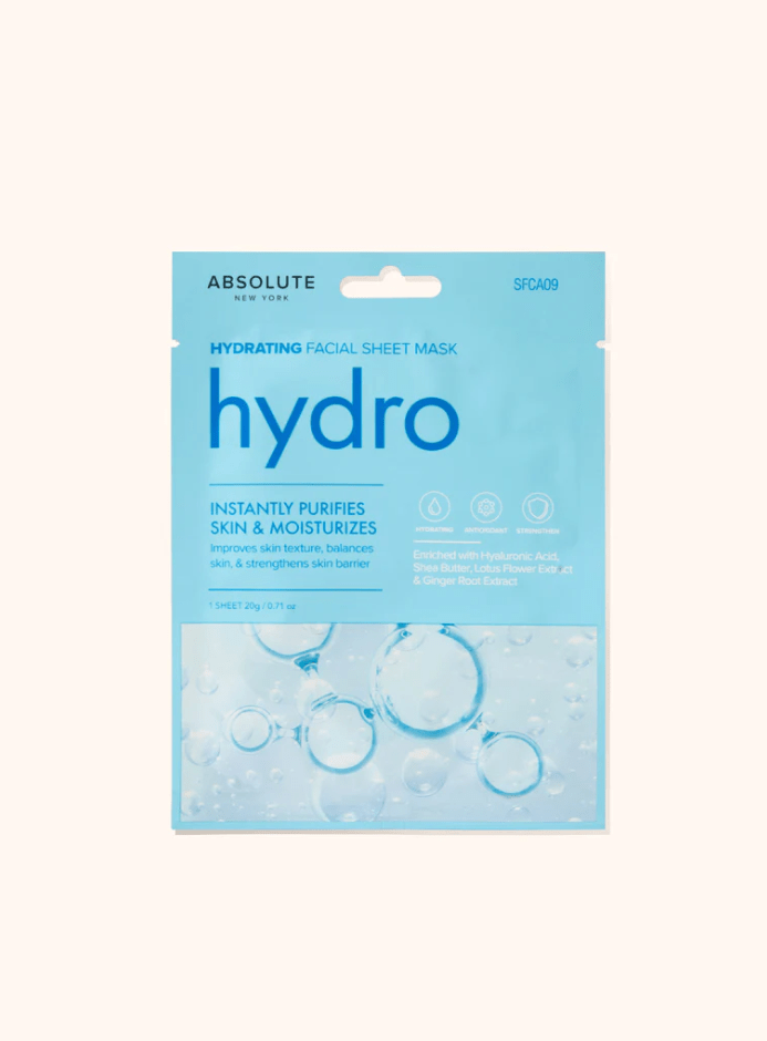 Glamour Us_Absolute New York_Skincare_Hydrating Facial Sheet Mask__SFCA09 The best affordable Latina and Mexican makeup, beauty and cosmetics supply store in Chula Vista, San Diego