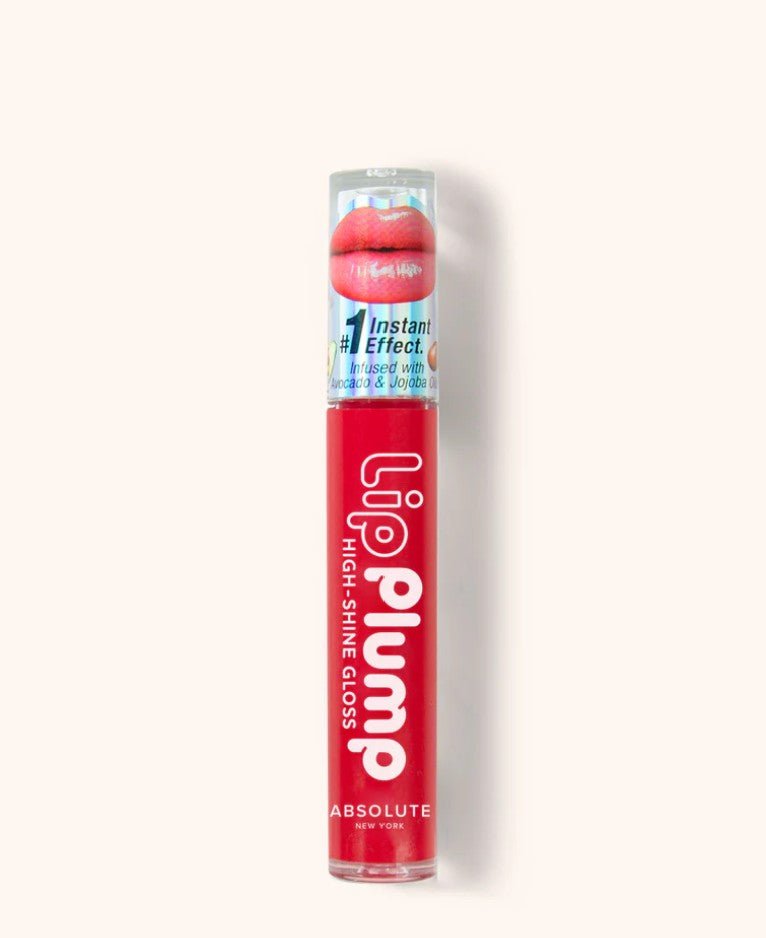 Glamour Us_Absolute New York_Makeup_Lip Plump High - Shine Gloss Lip Plumper_Cherry_ABNY-MLPG02 The best affordable Latina and Mexican makeup, beauty and cosmetics supply store in Chula Vista, San Diego