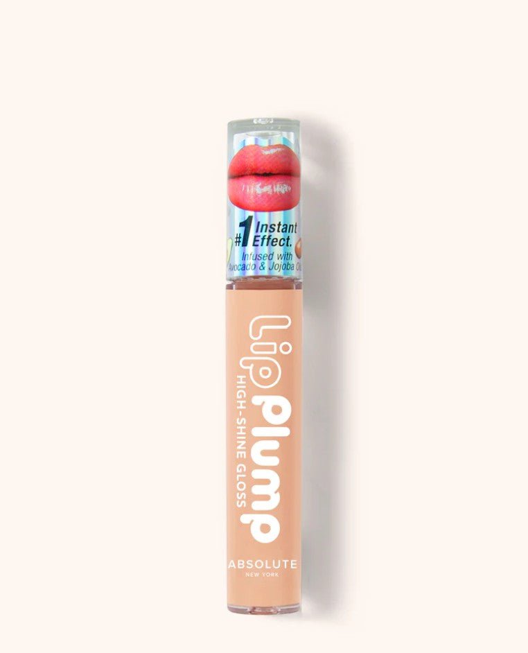 Glamour Us_Absolute New York_Makeup_Lip Plump High - Shine Gloss Lip Plumper_Nude_ABNY-MLPG04 The best affordable Latina and Mexican makeup, beauty and cosmetics supply store in Chula Vista, San Diego