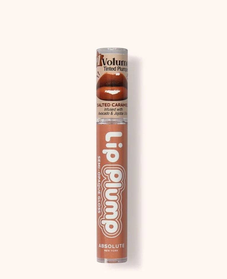 Glamour Us_Absolute New York_Makeup_Lip Plump Semi - Opaque Gloss Lip Plumper_Salted Caramel_ABNY-MLPG09 The best affordable Latina and Mexican makeup, beauty and cosmetics supply store in Chula Vista, San Diego