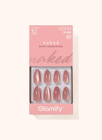 Glamour Us_Absolute New York_Nails_Naked Press On Nails - Almond Medium__NTNK05 The best affordable Latina and Mexican makeup, beauty and cosmetics supply store in Chula Vista, San Diego