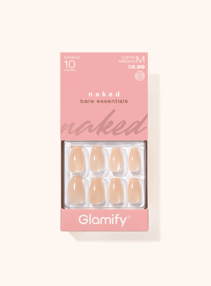 Glamour Us_Absolute New York_Nails_Naked Press On Nails_Coffin Medium_NTNK02 The best affordable Latina and Mexican makeup, beauty and cosmetics supply store in Chula Vista, San Diego