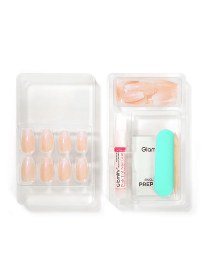 Glamour Us_Absolute New York_Nails_Shock Pink - French Chic Press On Nails__NTFC05 The best affordable Latina and Mexican makeup, beauty and cosmetics supply store in Chula Vista, San Diego