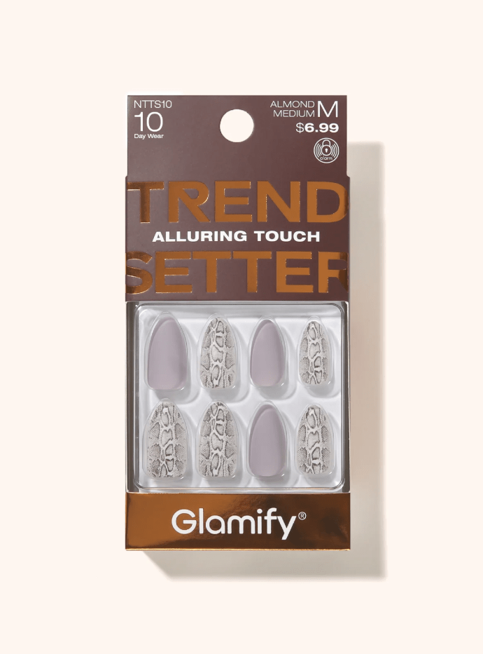 Glamour Us_Absolute New York_Nails_Trendsetter Press On Nails - Almond Medium__NTTS10 The best affordable Latina and Mexican makeup, beauty and cosmetics supply store in Chula Vista, San Diego