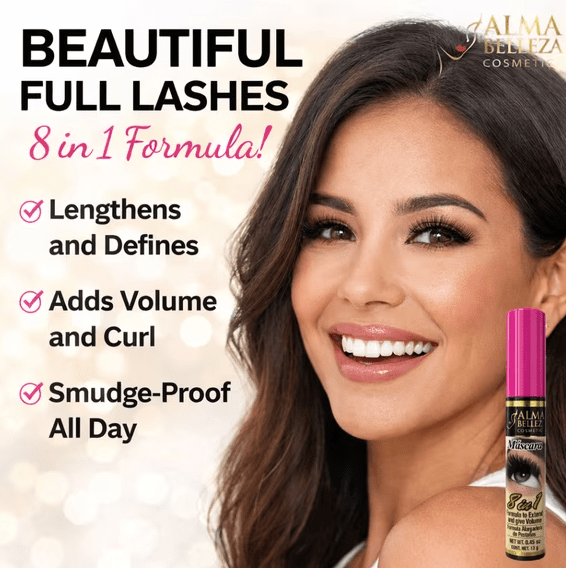 Glamour Us_Alma Belleza_Makeup_Extend and Give Volume - 8 en 1 Eyelash Mascara__AB-EV The best affordable Latina and Mexican makeup, beauty and cosmetics supply store in Chula Vista, San Diego