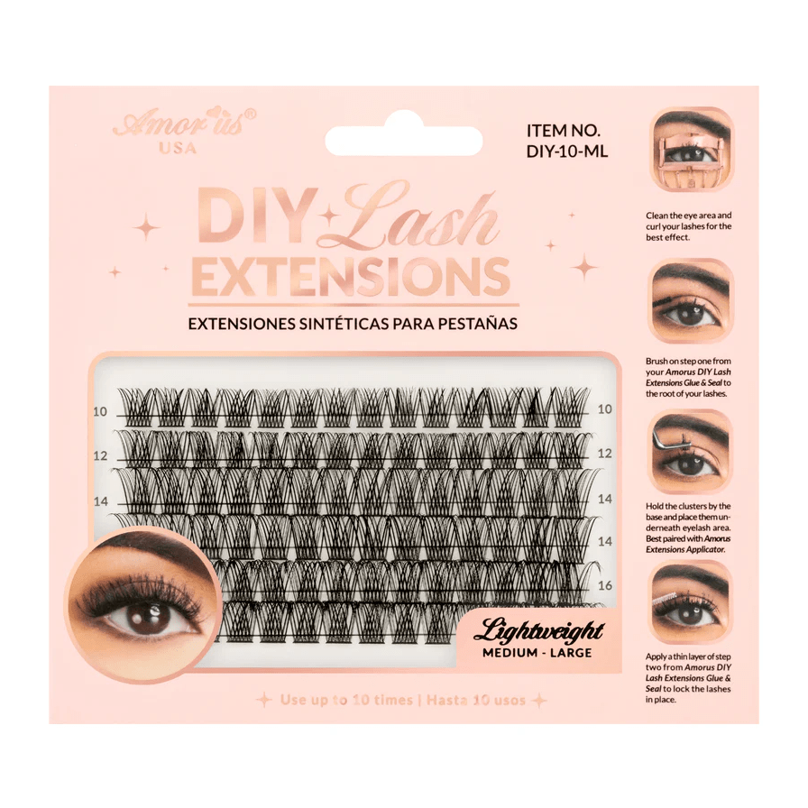 Glamour Us_Amorus_Lashes_10 - Diy Lash Extensions (Medium - Large)__DIY - 10 - ML The best affordable Latina and Mexican makeup, beauty and cosmetics supply store in Chula Vista, San Diego